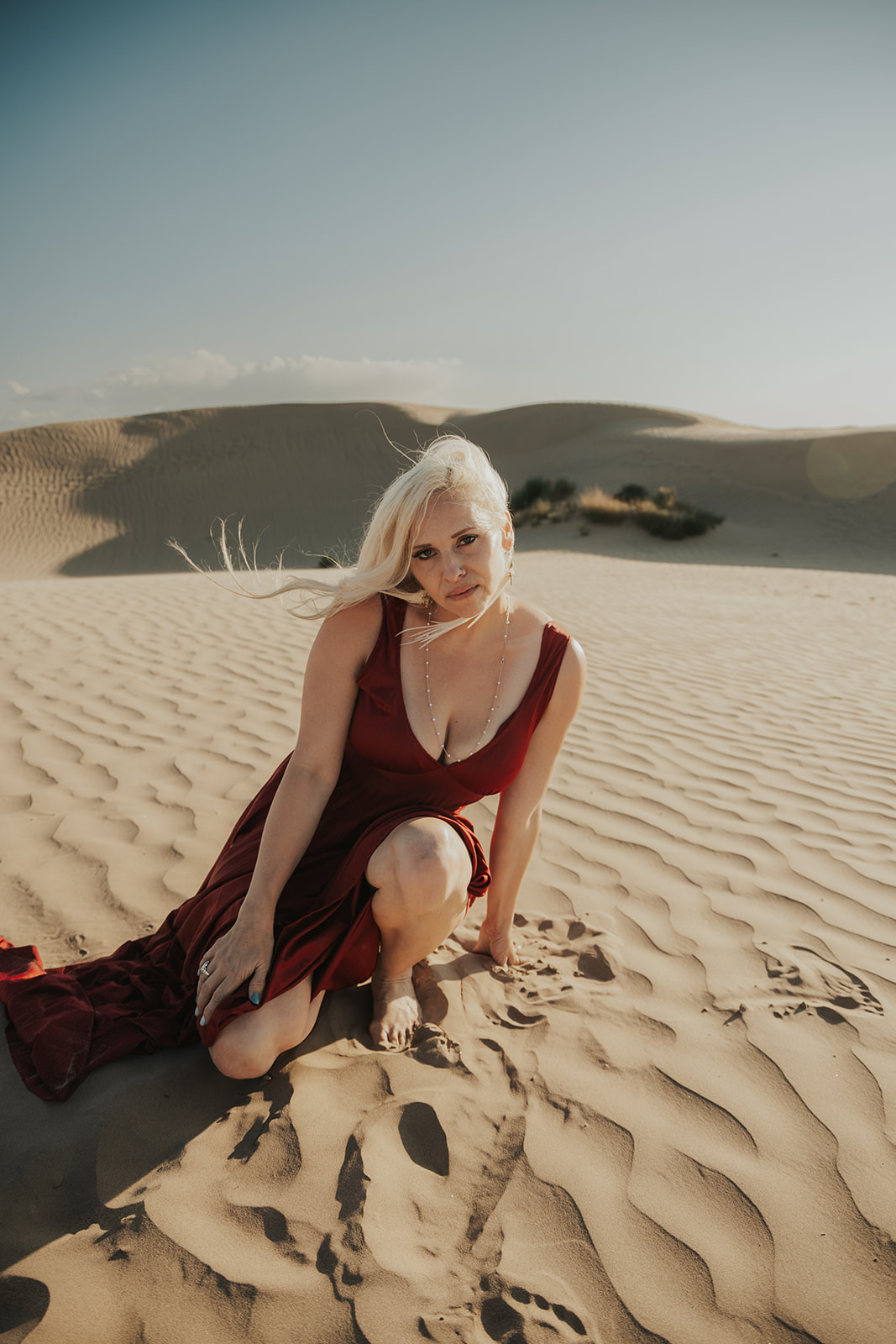 goddess shoot in the sand dunes