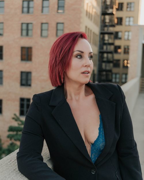 Branding photoshoot on the top of a building in downtown Salt Lake City, SLC