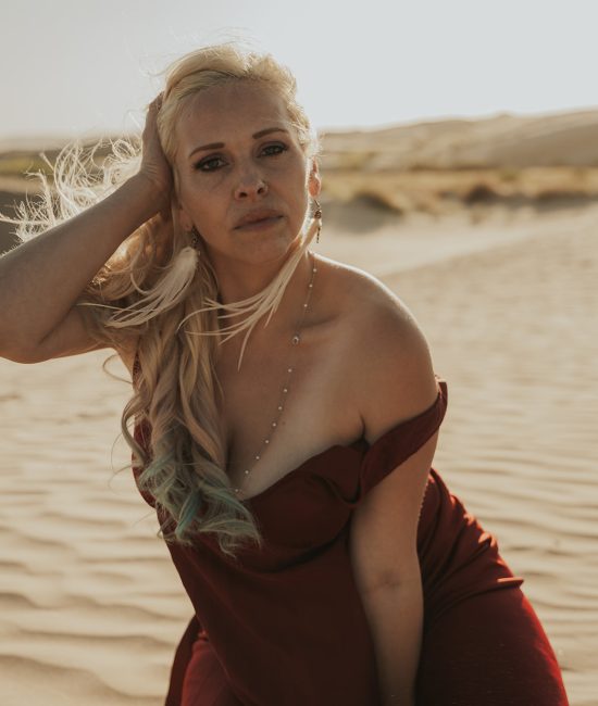 goddess shoot in the sand dunes