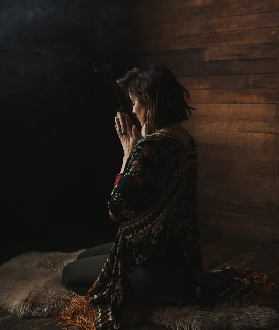 a shamanic branding photoshoot